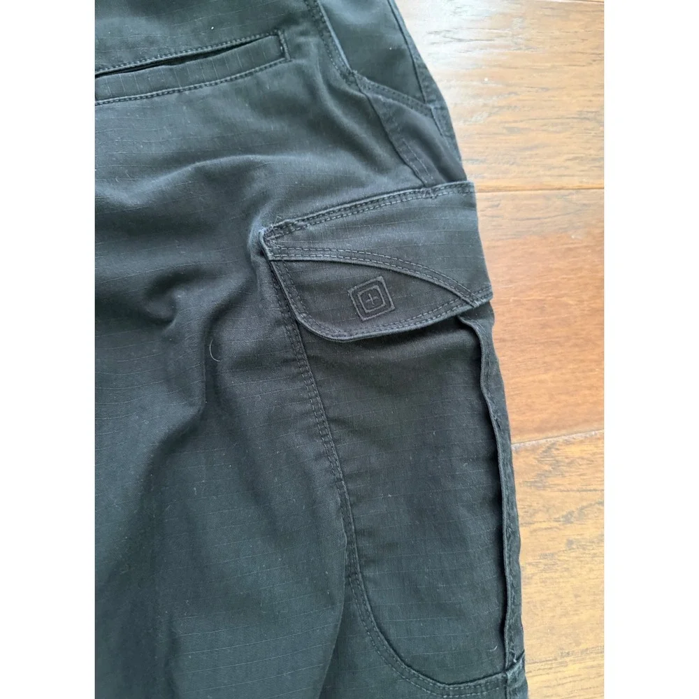 5.11 Tactical Stryke Cargo Pants Mens 34x32 Black Ripstop Flex-Tac 74369